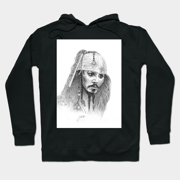 Johnny Depp Captain Jack Sparrow Hoodie by GunnerStudios